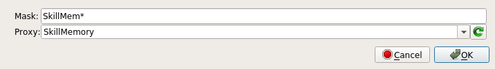 Opening the Skills.Manager: Open the Skills.Manager via the Widget search. Since the proxy should already be selected, press 'ok'
